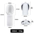 Pet Travel Folding Water Cup Silica Gel Mini Walking Dog Outdoors Large Capacity Pocket For Dog Go Out Pet Supplies Accessories dimensions