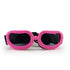 Pink dog sunglasses for small dogs with UV wind and dust protection, adjustable strap pet glasses for small and medium dogs
