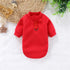 Red dog winter hoodie sweater for small dogs, solid pullover pet sweatshirt for winter, XL, dog winter hoodie