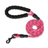 Reflective Dog Leash With Comfortable Padded Handle - Double Heavy Duty Traction Rope For Strong Dogs - Enhance Safety And Contr.