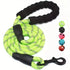 Reflective Dog Leash With Comfortable Padded Handle - Double Heavy Duty Traction Rope For Strong Dogs - Enhance Safety And Contr.