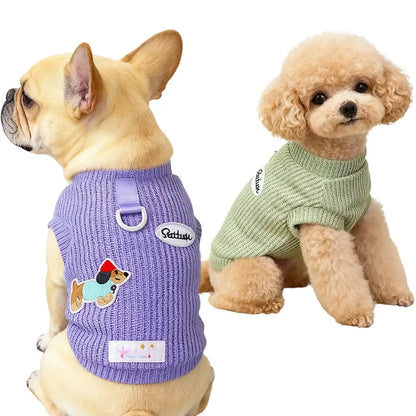 dog sweater for small dogs cozy cotton knit pet apparel for Chihuahua and Yorkie in autumn winter