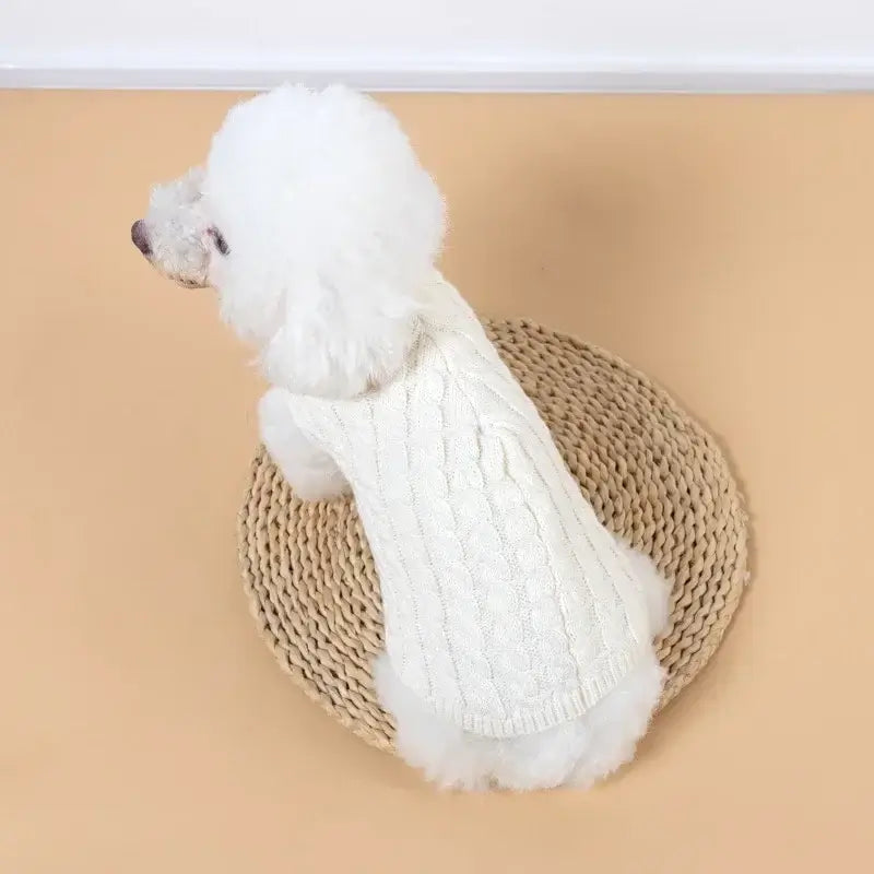 Dog Sweaters for Small Medium Dogs Cat Winter Warm Knitted Dog Sweater Pet Turtleneck Chihuahua Vest Soft Yorkie Coat Teddy Vest