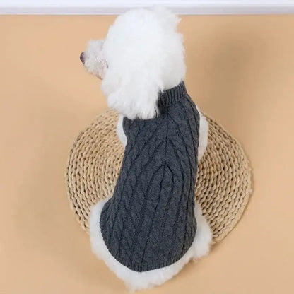 Dog Sweaters for Small Medium Dogs Cat Winter Warm Knitted Dog Sweater Pet Turtleneck Chihuahua Vest Soft Yorkie Coat Teddy Vest