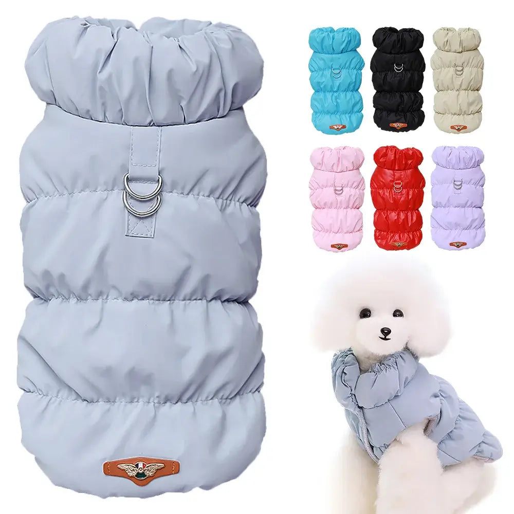 small dog winter coat padded windproof vest for Chihuahua, French Bulldog, Poodle, warm pet jacket