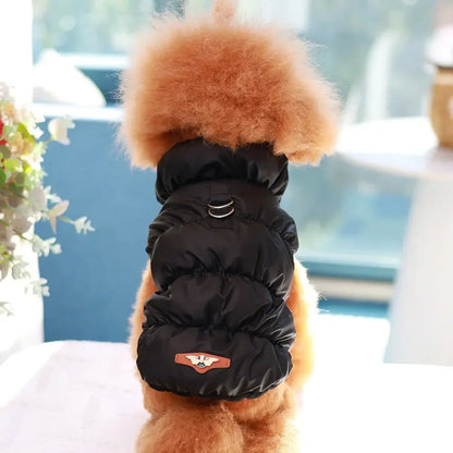 Soft Warm Dog Clothes Winter Padded Puppy Cat Coat Jacket For Small Medium Dogs Chihuahua French Bulldog Poodle Vest Pet Outfit