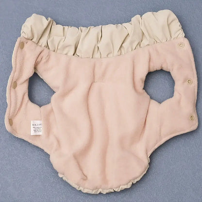 Pink small dog winter coat with warm padded fleece design for small and medium dogs, windproof pet jacket
