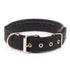 Solid Dog Collars Nylon Dog Collar For Small Medium Large Dogs Teddy Keji Pitbull Bulldog Beagle in black color.