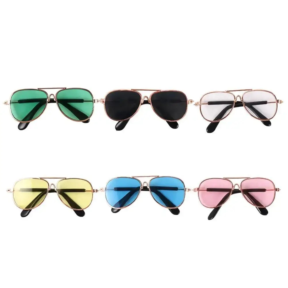 dog sunglasses for small dogs aviator style pet eyewear with colorful lenses for small dogs and cats