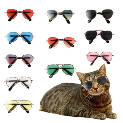 dog sunglasses for small dogs aviator-style pet eyewear with colorful lenses for cats and small dogs