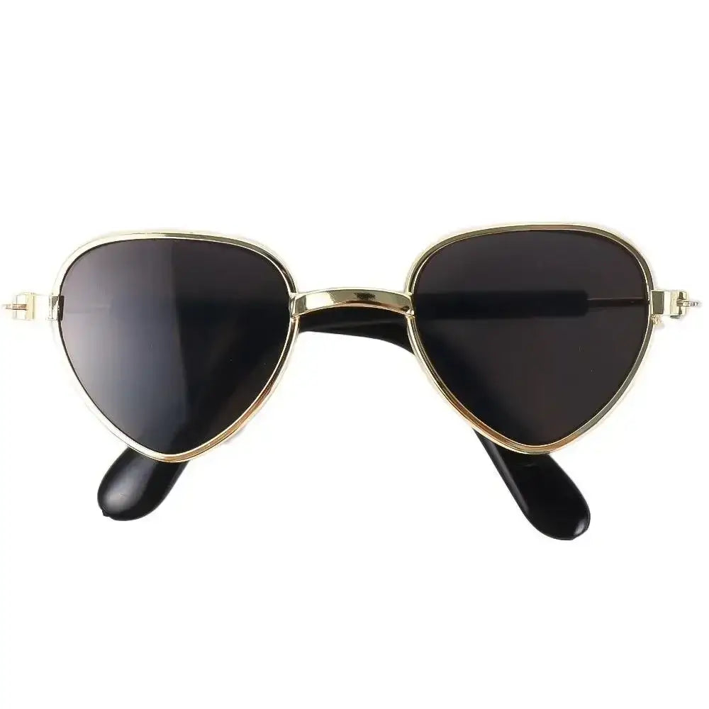 dog sunglasses for small dogs grey-B metal frame pet sunglasses with dark lenses for summer fashion