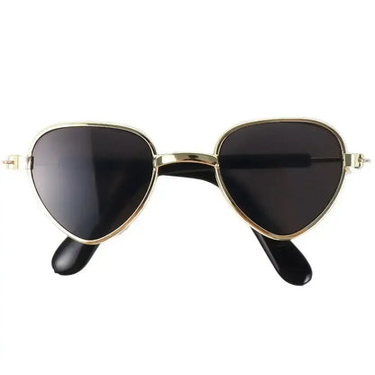 dog sunglasses for small dogs grey-B metal frame pet sunglasses with dark lenses for summer fashion