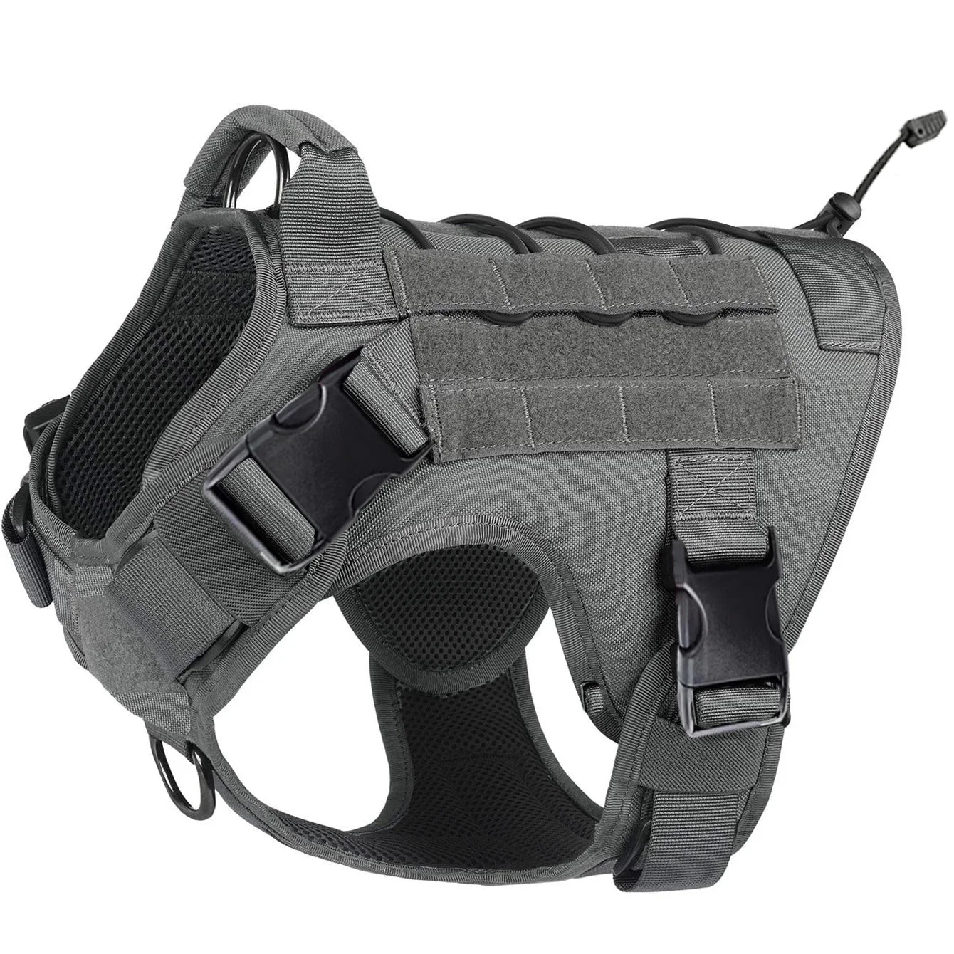 Dog Harness,Tactical Dog Harness with Handle,No-Pull Service Dog Vest with Hook &amp; Loop Panels,Adjustable Dog Vest Harness for Wa.