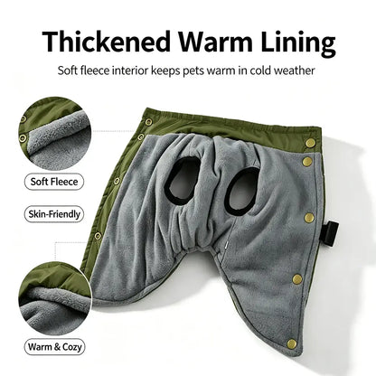 Pet Dog Jacket For Small Medium Dogs Cats Winter Warm Clothes With Harness Chihuahua French Bulldog Pug Outfits Puppy Vest Coats