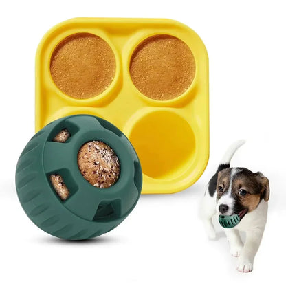 Treat Tray For Pupsicle Silicone Mold for Dog Treats Reusable Long-lasting Interactive Dog Toys For Boredom Dog&