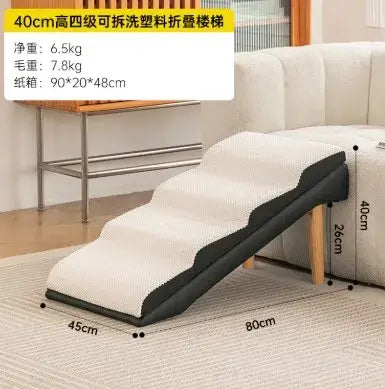Removable and washable pet bed sofa folding stairs steps cat dog car ladder