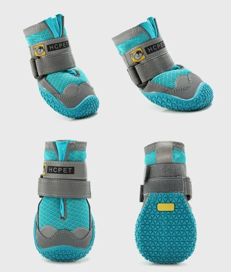 waterproof dog boots for small to large dogs, breathable anti-slip reflective outdoor pet shoes