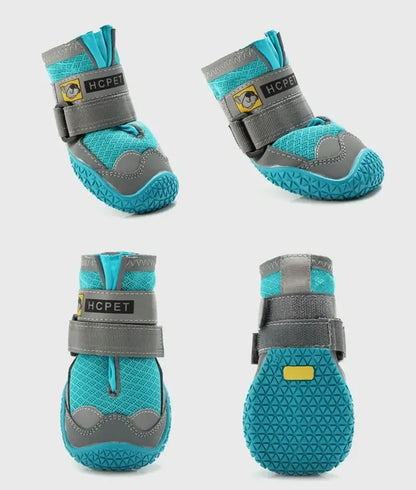 waterproof dog boots for small to large dogs, breathable anti-slip reflective outdoor pet shoes