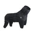 Black waterproof dog winter coat jumpsuit with reflective trim, adjustable fit, and full-body winter rain protection for dogs