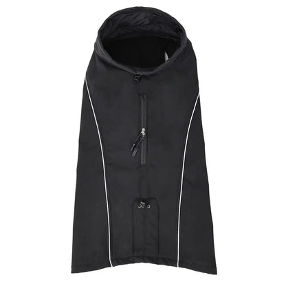Waterproof Jacket for Large Dogs Flexible Chest Fleece Lining Soft Shell Outdoor Dog Jackets Safety Reflective Pet Clothes Coat