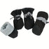black waterproof dog boots with soft bottom and gray cuff for puppies, Chihuahuas, and cats