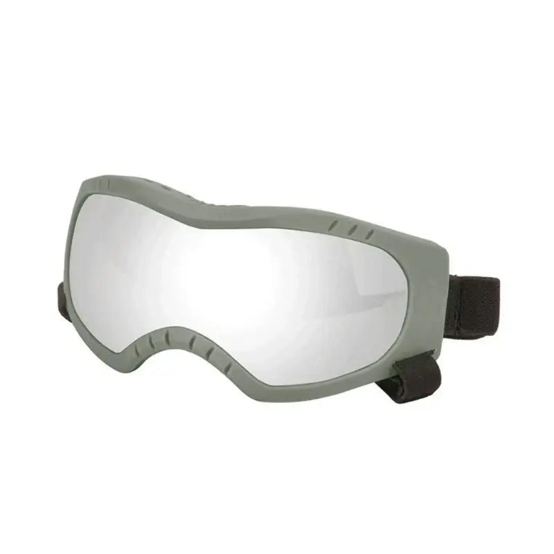 dog sunglasses with green silver frame, windproof outdoor eye protection for dogs, wide goggles, China Mainland