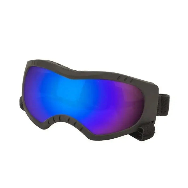 Black blue dog sunglasses with windproof plastic goggles, resistant lens, for outdoor sports eye protection, shipped from China