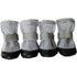4pcs winter dog boots for small dogs featuring waterproof and reflective design for added protection.